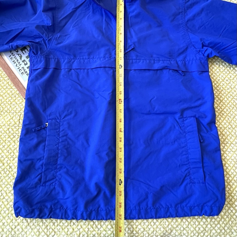Lands' End Womens Small 6-8 Anorak Jacket Royal Blue Windbreaker Packable EUC - Picture 6 of 6